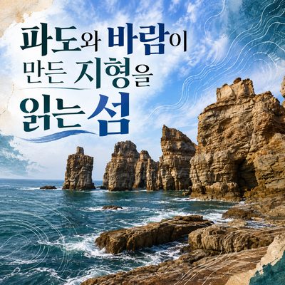 파도와 바람이 만든 지형을 읽는 섬