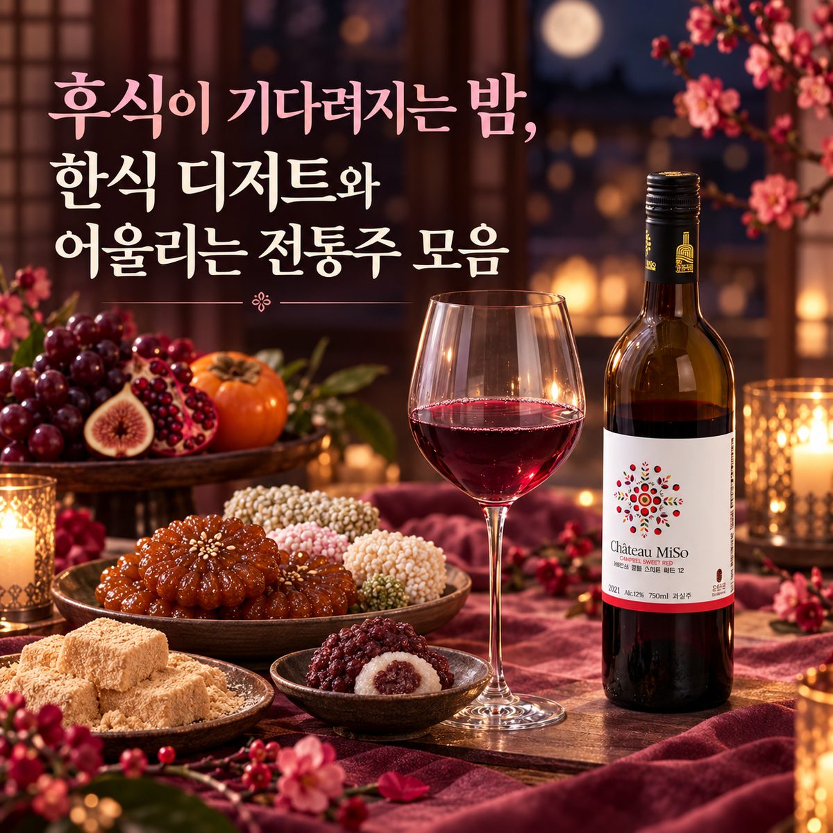 후식이 기다려지는 밤, 한식 디저트와 어울리는 전통주 모음