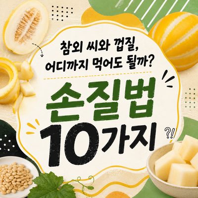 참외 씨와 껍질, 어디까지 먹어도 될까? 손질법 10가지