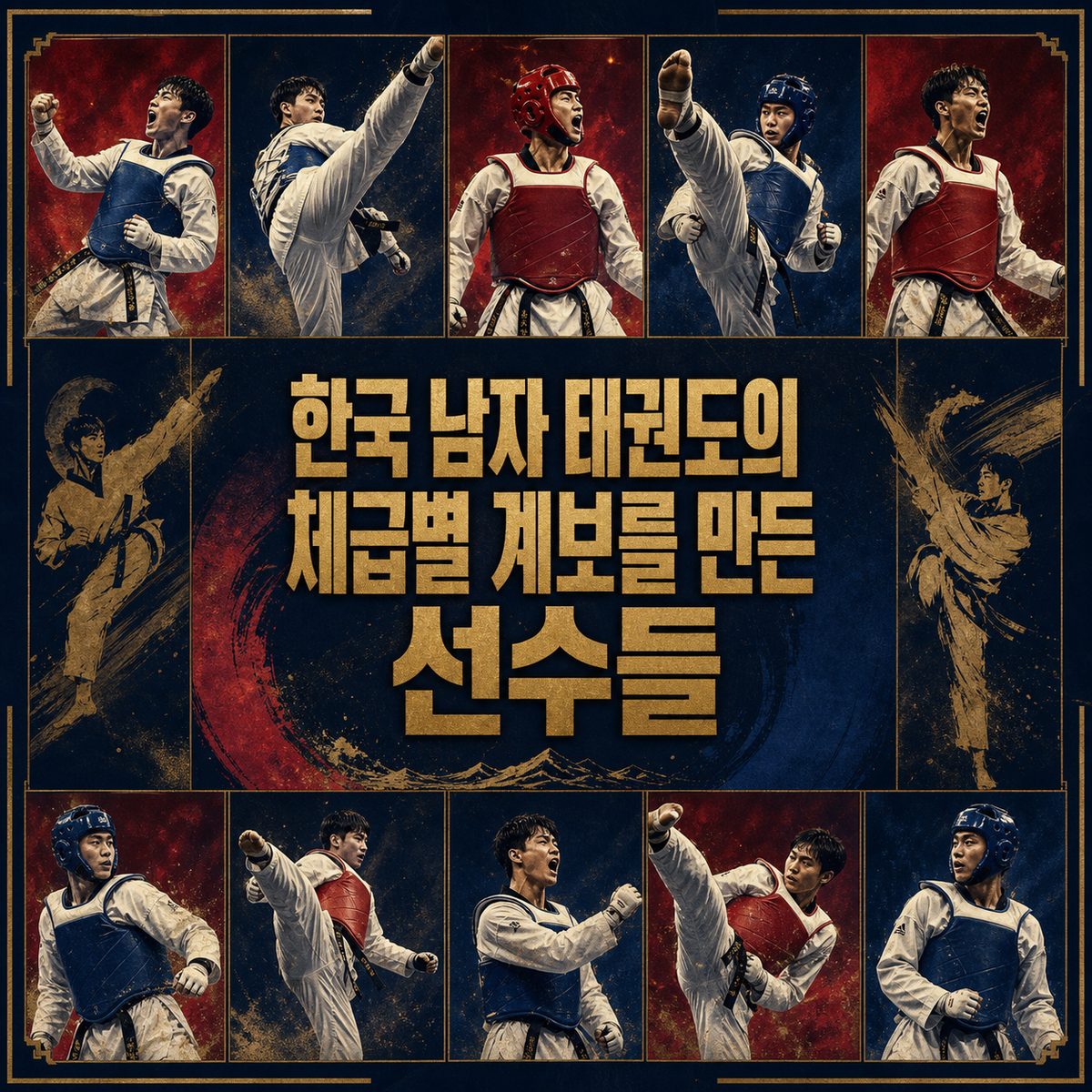 한국 남자 태권도의 체급별 계보를 만든 선수들
