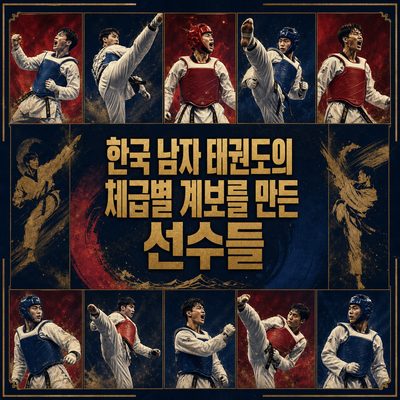 韓国男子テコンドーの階級別系譜を作った選手たち