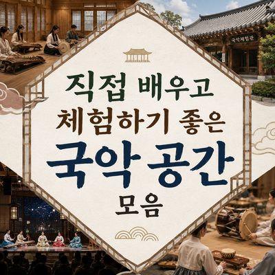 직접 배우고 체험하기 좋은 국악 공간 모음