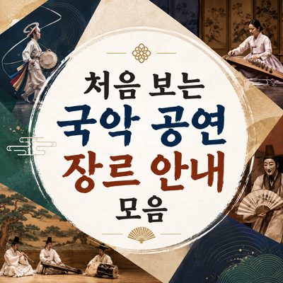 처음 보는 국악 공연 장르 안내 모음