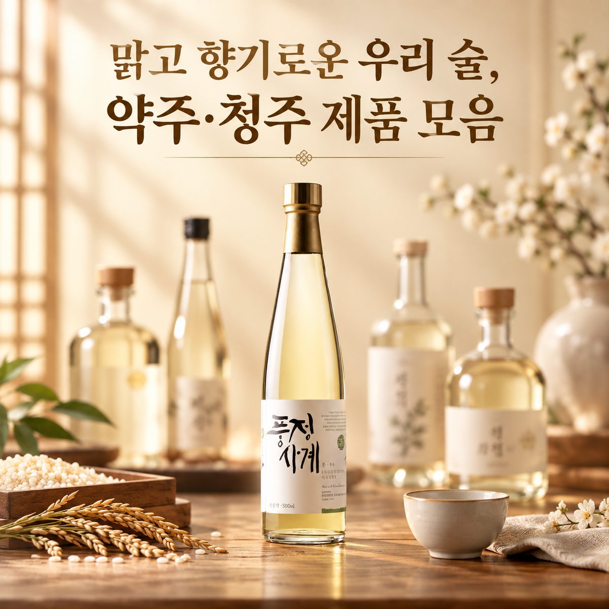맑고 향기로운 우리 술, 약주·청주 제품 모음