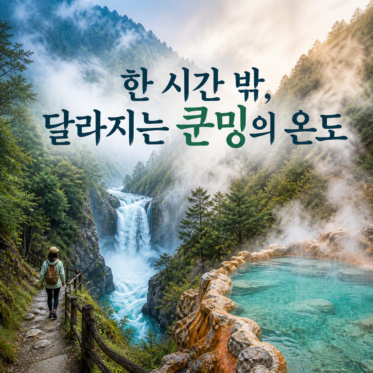 도심에서 한 시간만 벗어나면 쿤밍의 온도가 달라진다