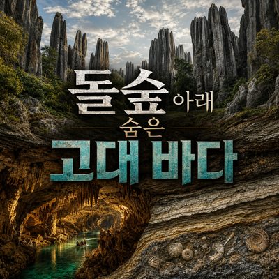 돌숲 아래에는 동굴과 고대 바다가 숨어 있다