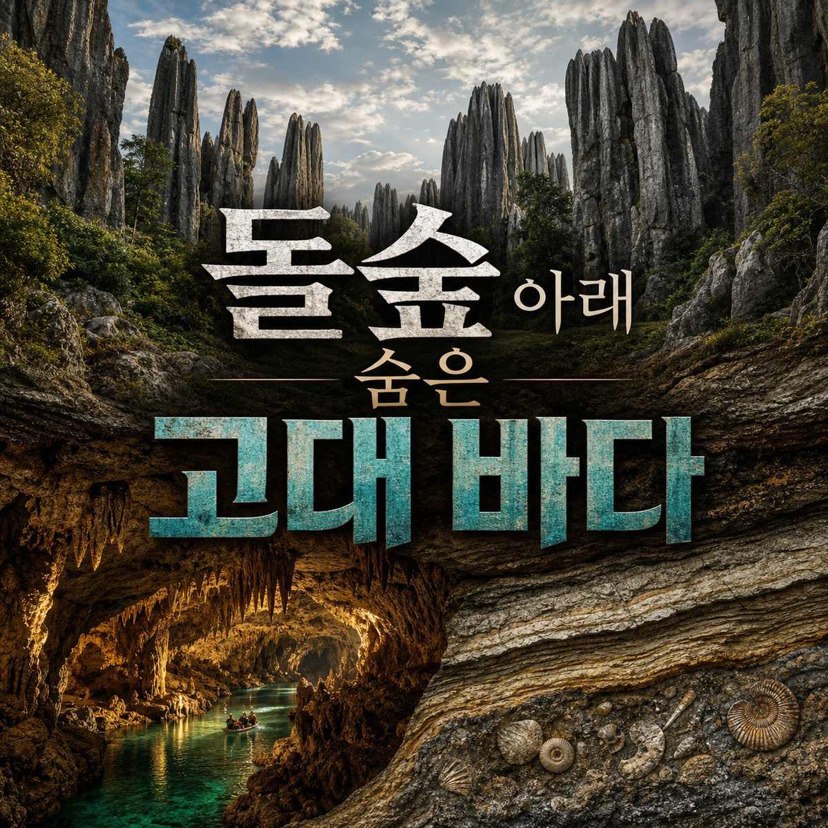 돌숲 아래에는 동굴과 고대 바다가 숨어 있다
