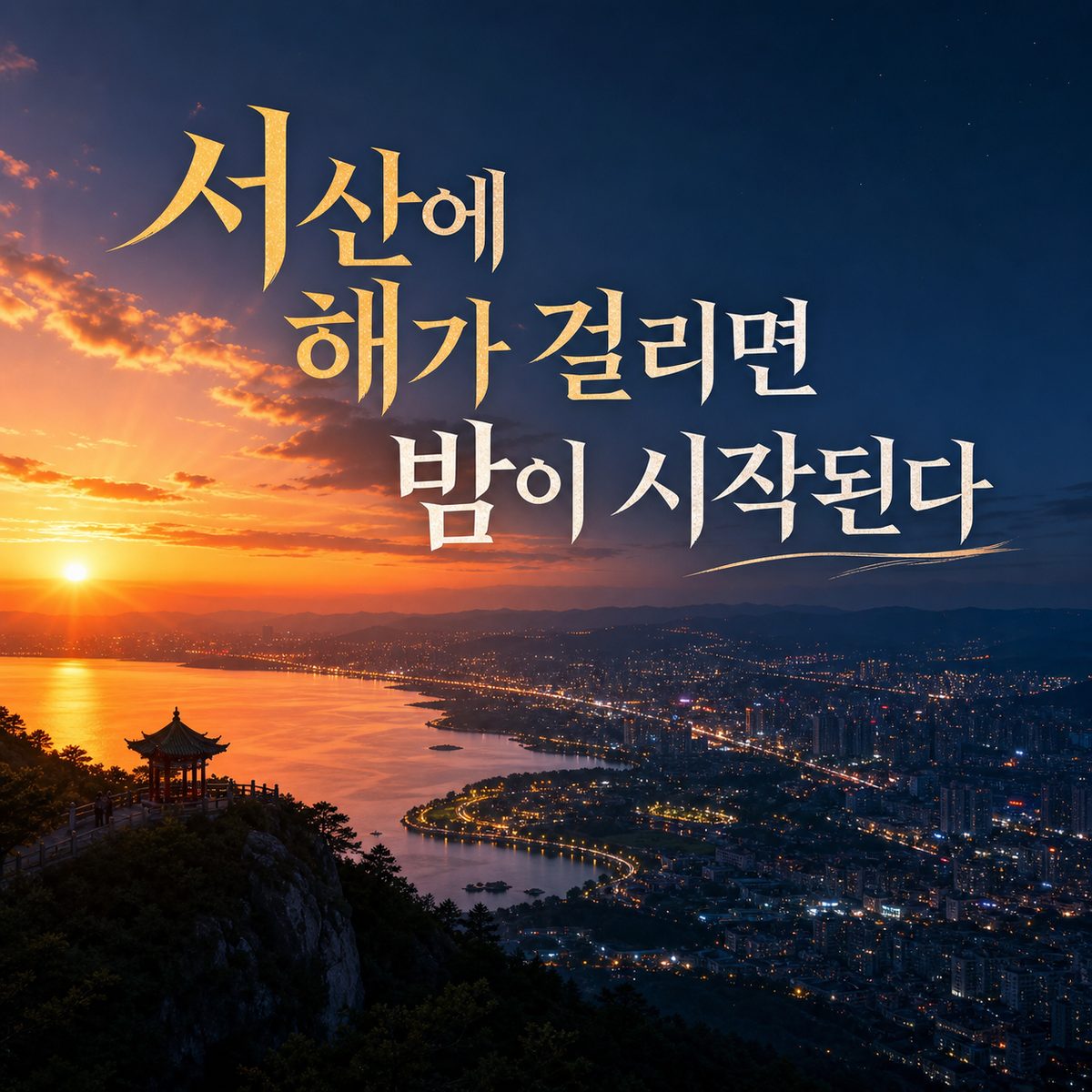 서산에 해가 걸리면 쿤밍의 밤이 시작된다