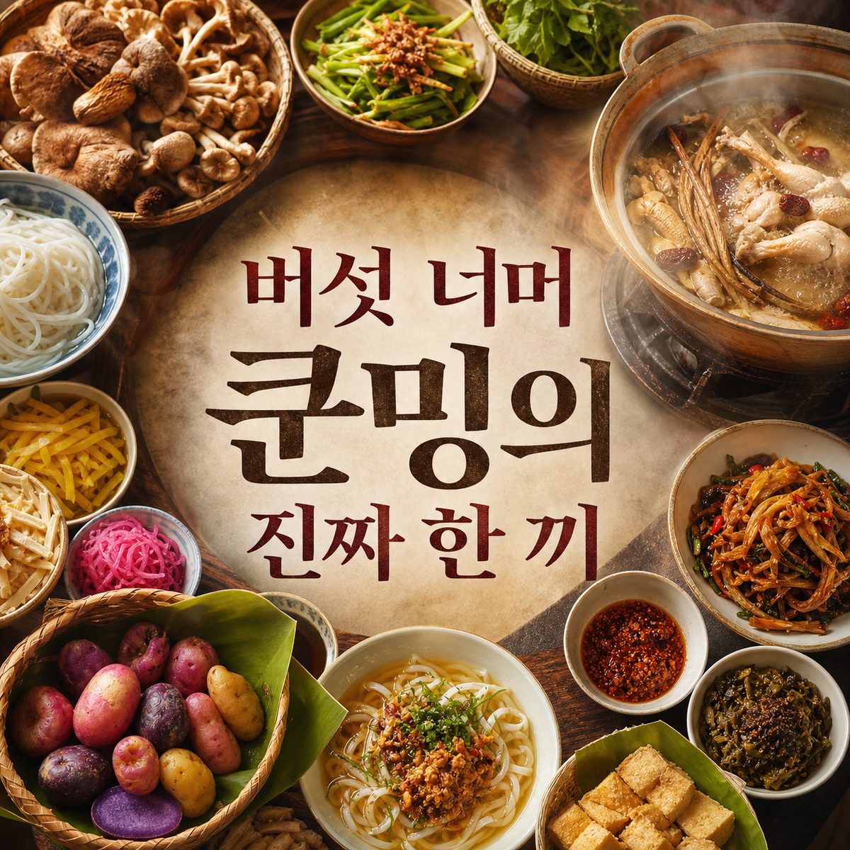 버섯만 찾으면 놓치는 쿤밍의 진짜 한 끼