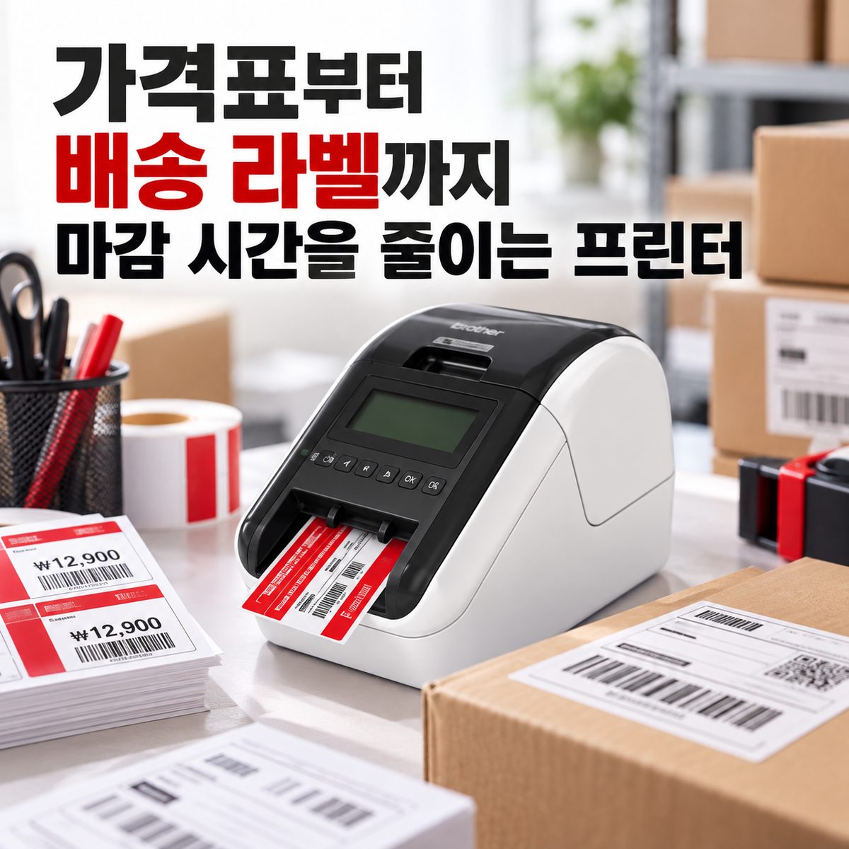 가격표부터 배송 라벨까지 마감 시간을 줄이는 프린터