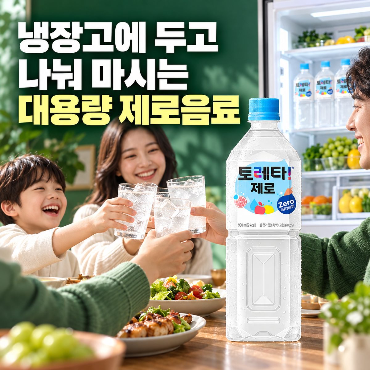 Zero Beverages with Caps in PET Bottles and Large Cans for Slow Sipping