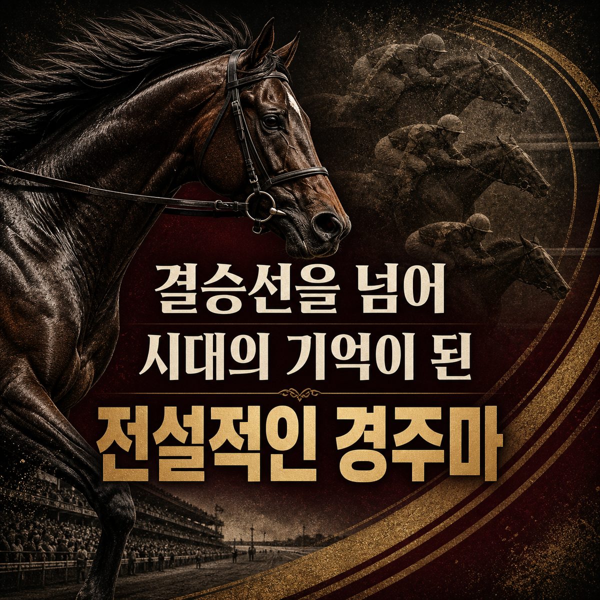 결승선을 넘어 시대의 기억이 된 전설적인 경주마