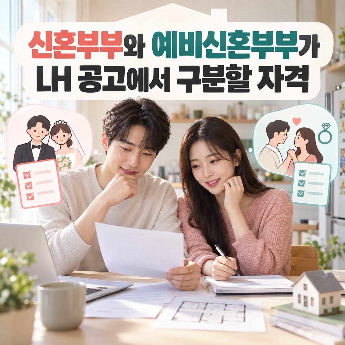 신혼부부와 예비신혼부부가 LH 공고에서 구분할 자격