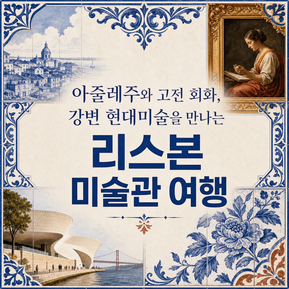 아줄레주와 고전 회화, 강변 현대미술을 만나는 리스본 미술관 여행