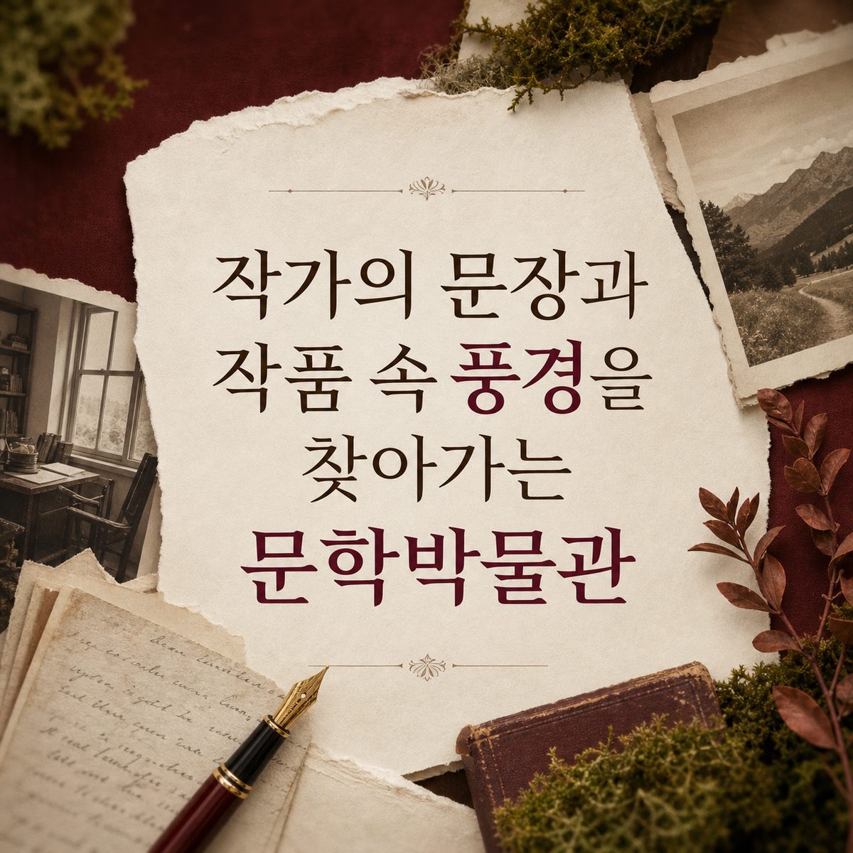작가의 문장과 작품 속 풍경을 찾아가는 문학박물관