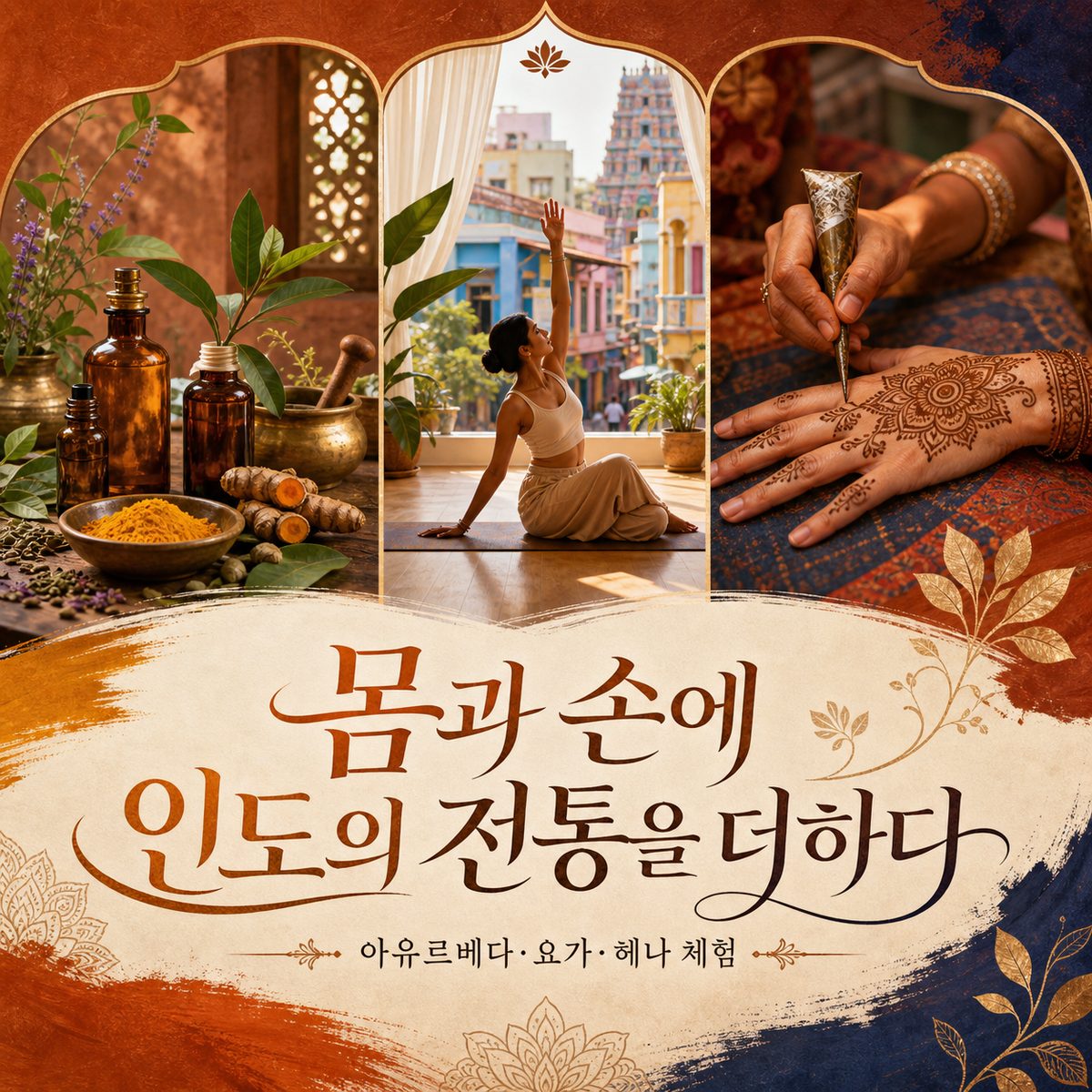 여행 중 몸과 손에 인도의 전통을 더하는 곳
