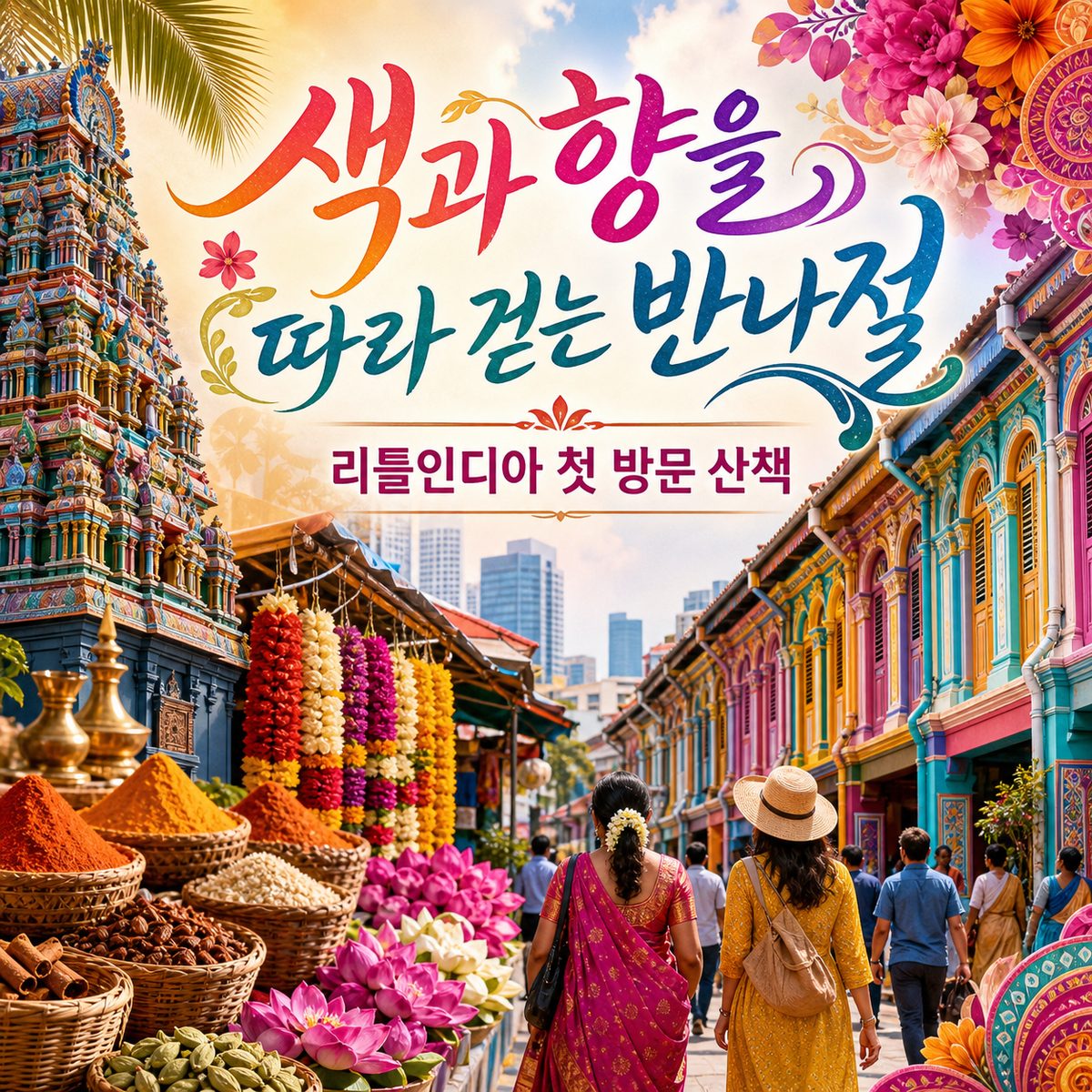 리틀인디아 첫 방문, 색과 향을 따라 걷는 반나절