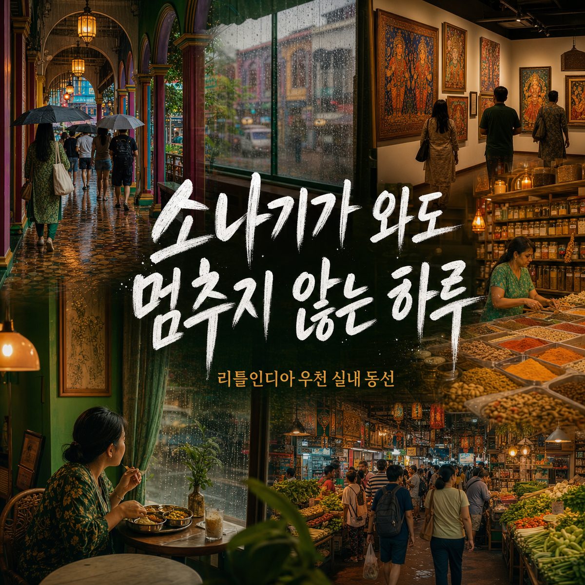 소나기가 와도 멈추지 않는 리틀인디아 하루