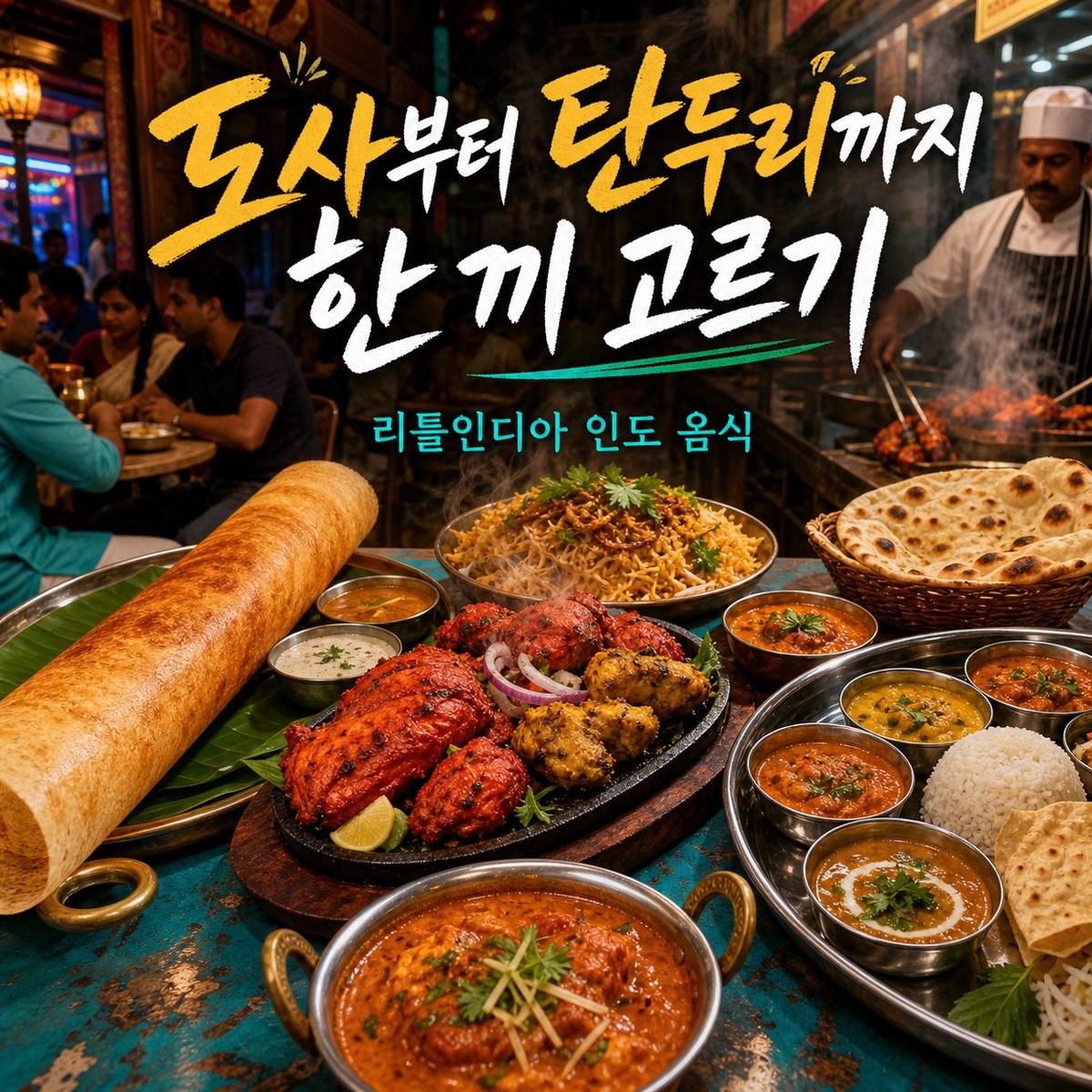 도사부터 탄두리까지, 리틀인디아에서 한 끼를 고르는 법