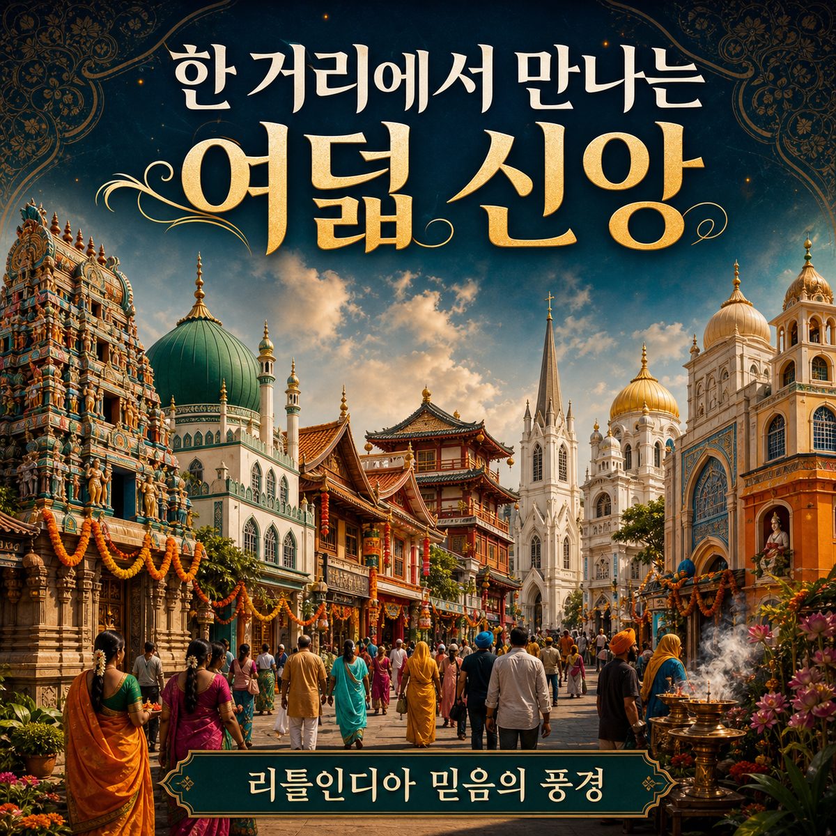한 거리에서 만나는 리틀인디아의 여덟 신앙 풍경