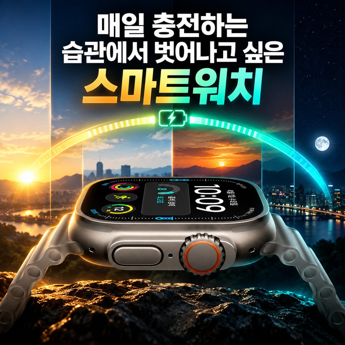 매일 충전하는 습관에서 벗어나고 싶은 스마트워치
