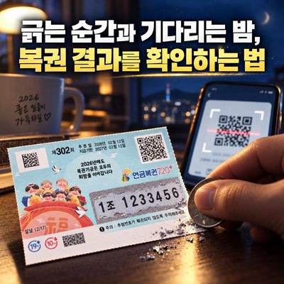 긁는 순간과 기다리는 밤, 복권 결과를 확인하는 법