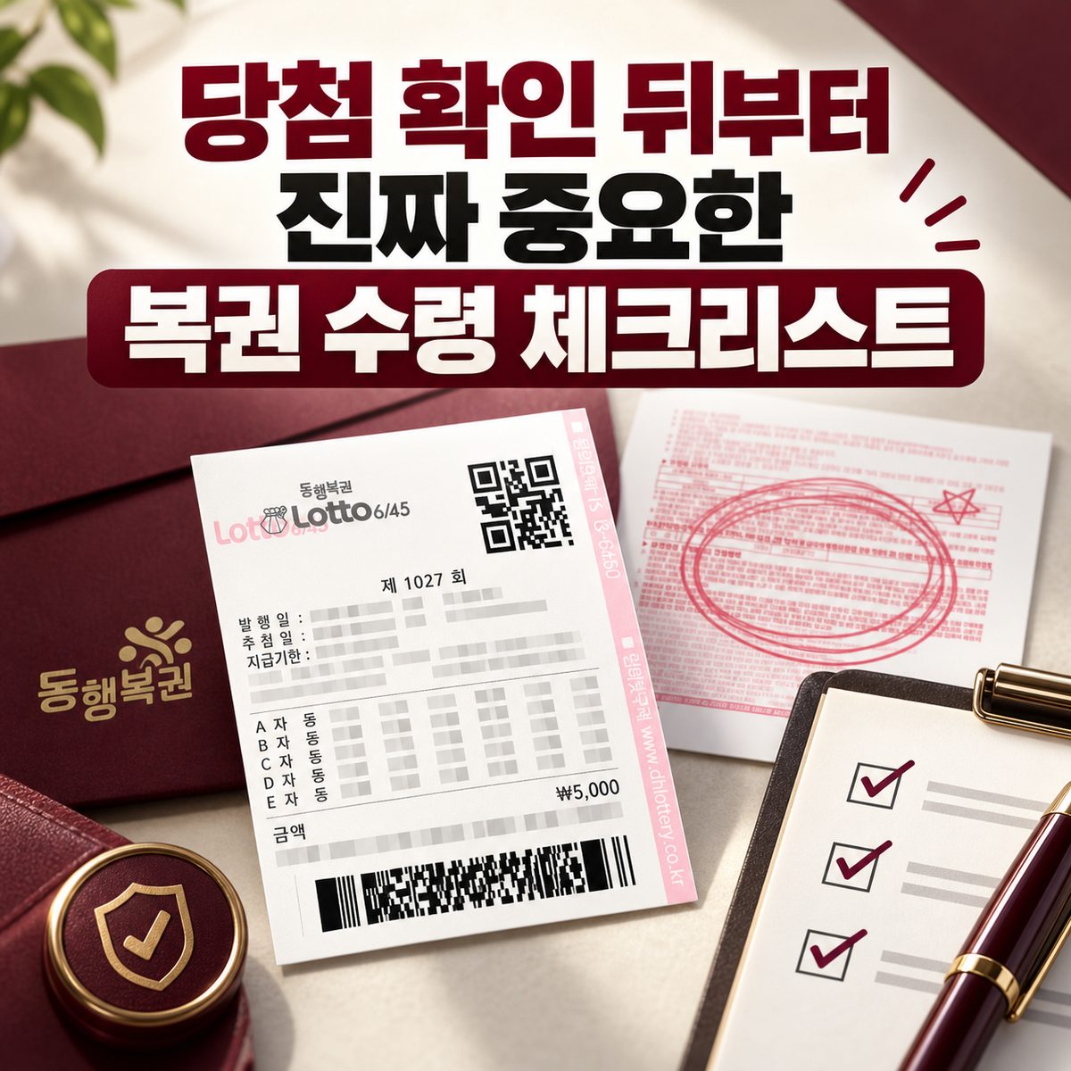 당첨 확인 뒤부터 진짜 중요한 복권 수령 체크리스트