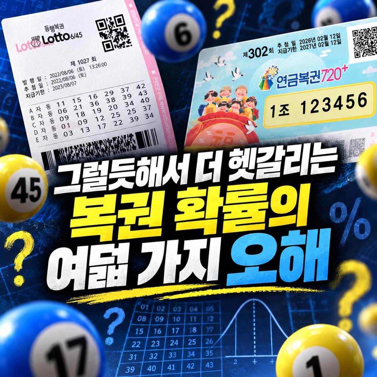 그럴듯해서 더 헷갈리는 복권 확률의 여덟 가지 오해