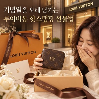 기념일을 오래 남기는 루이비통 핫스탬핑 선물법
