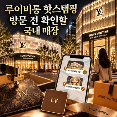 루이비통 핫스탬핑 방문 전 확인할 국내 매장
