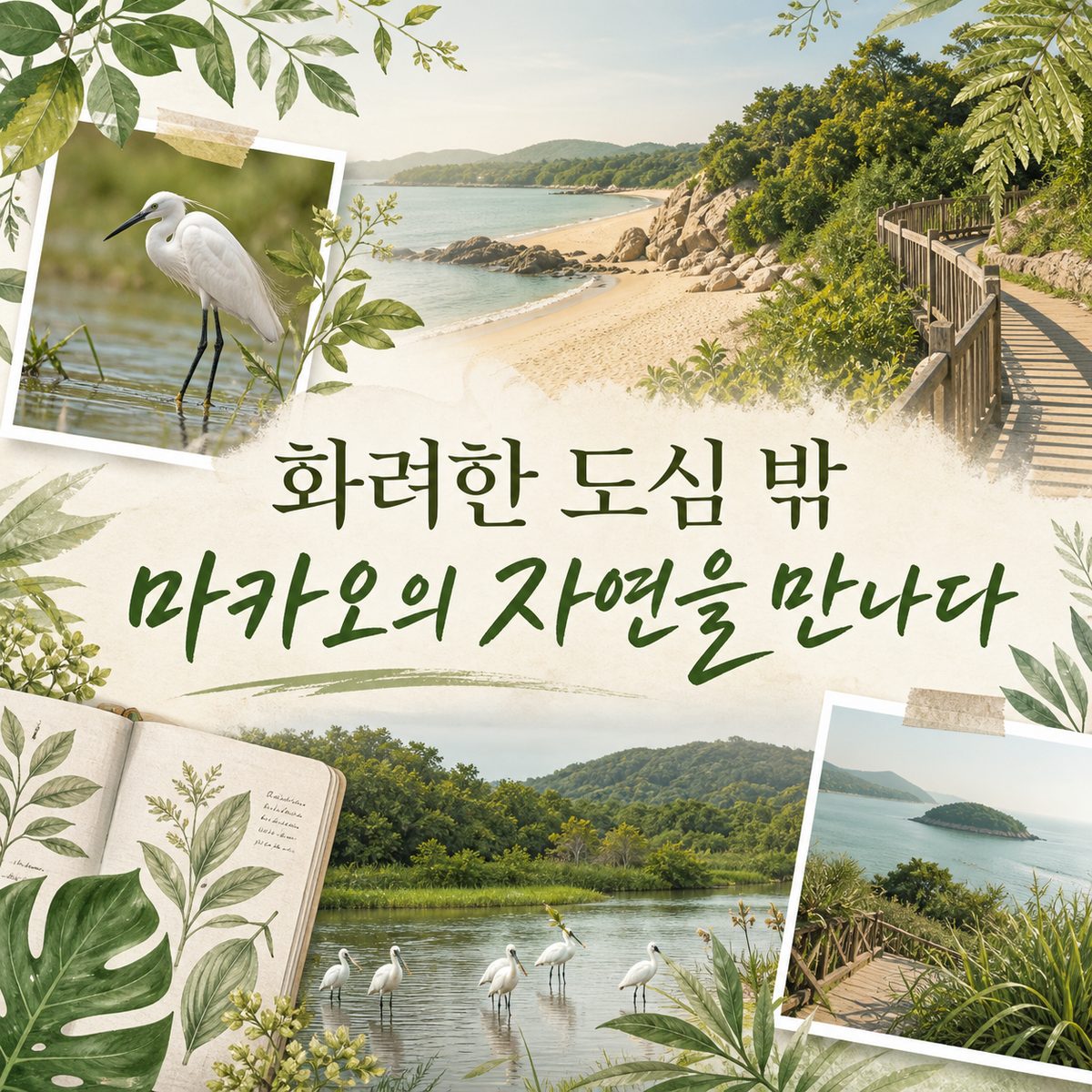 화려한 도심 밖에서 만나는 마카오의 자연