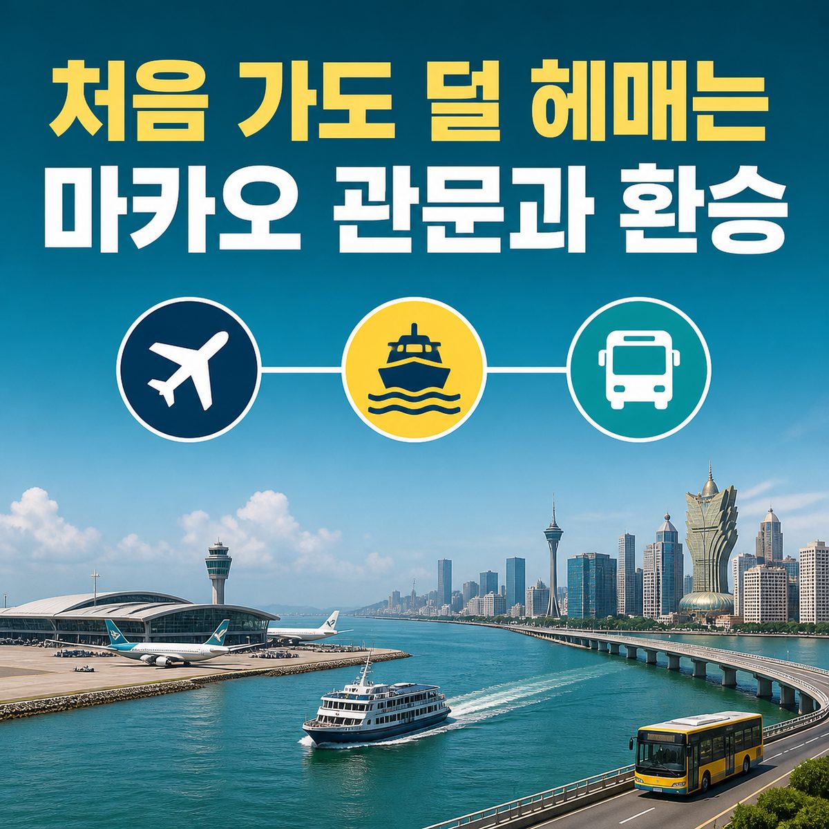 처음 가도 덜 헤매는 마카오의 관문과 환승