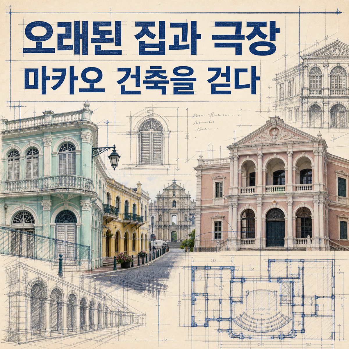 오래된 집과 극장을 따라 걷는 마카오 건축 여행