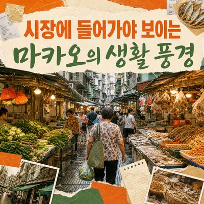 시장에 들어가야 보이는 마카오의 생활 풍경