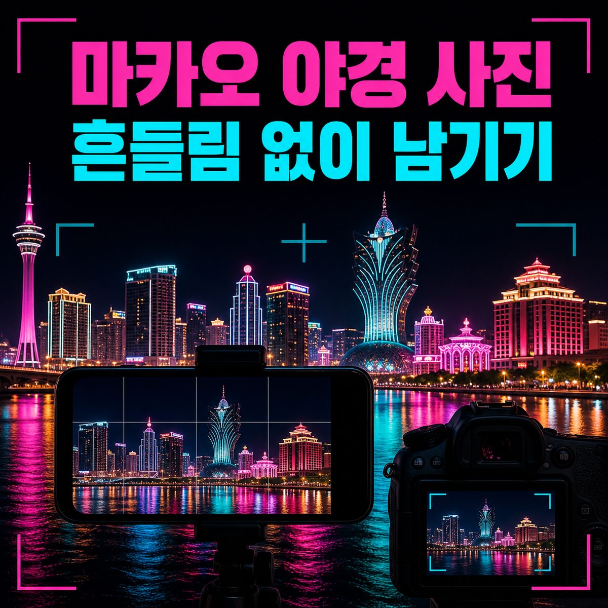 마카오 야경 사진이 안정적으로 나오는 자리
