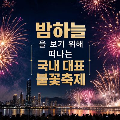 밤하늘을 보기 위해 떠나는 국내 대표 불꽃축제