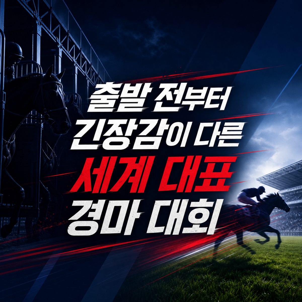 출발 전부터 긴장감이 다른 세계 대표 경마 대회