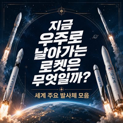 지금 우주로 날아가는 로켓은 무엇일까? 세계 주요 발사체 모음
