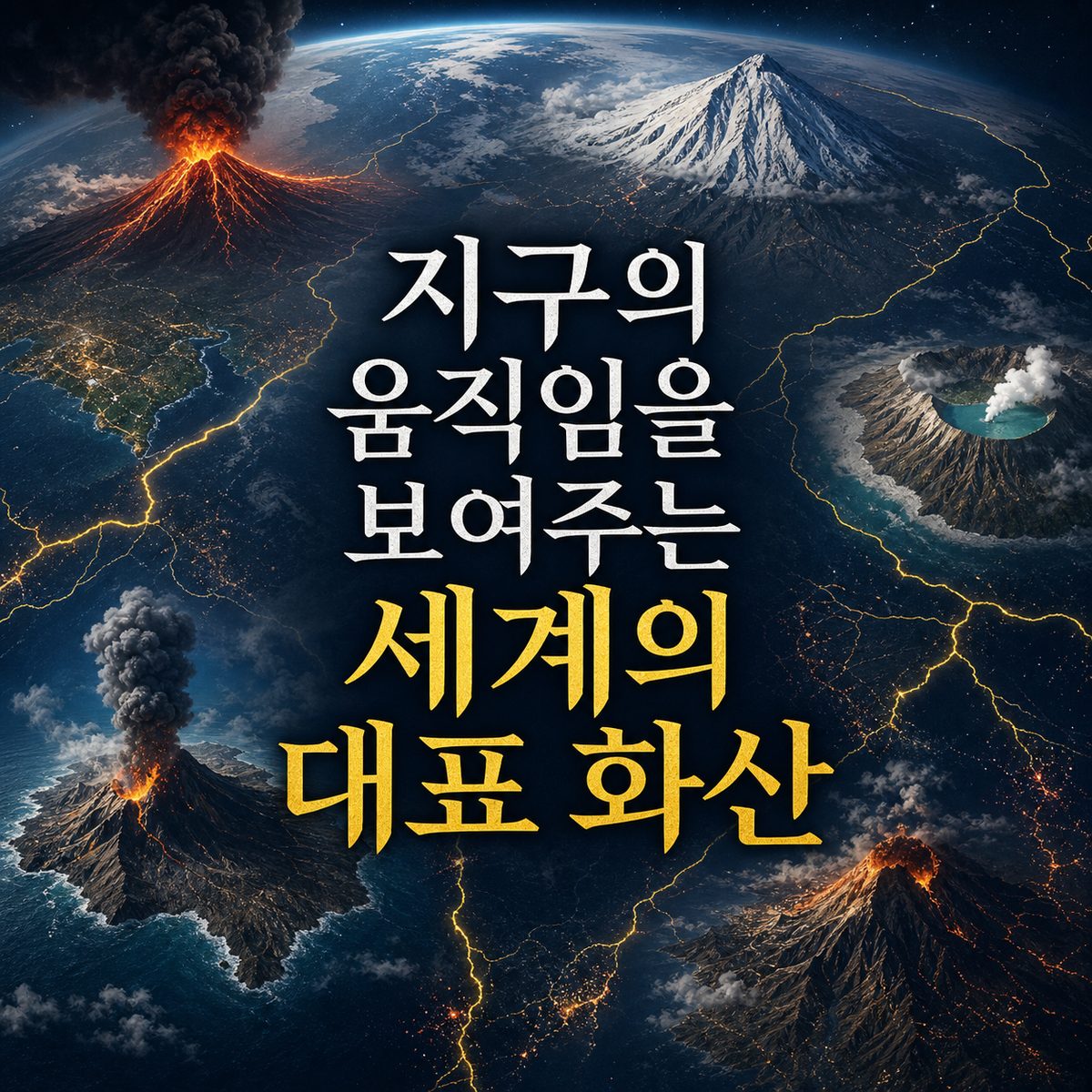 지구의 움직임을 보여주는 세계의 대표 화산