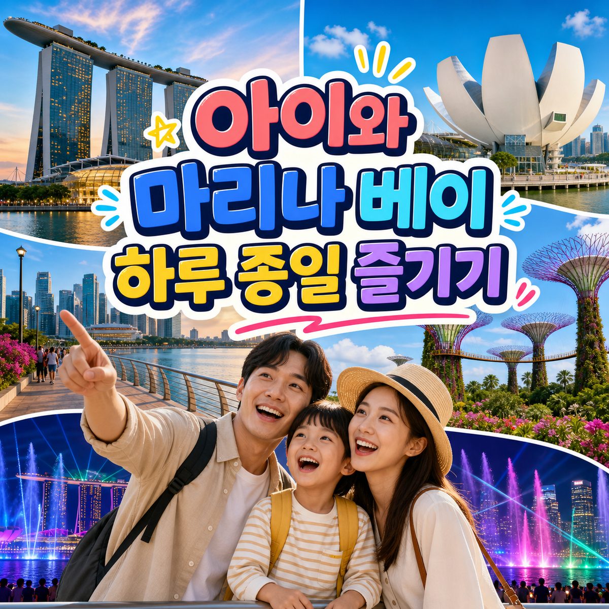 아이와 마리나 베이를 하루 종일 즐기는 방법