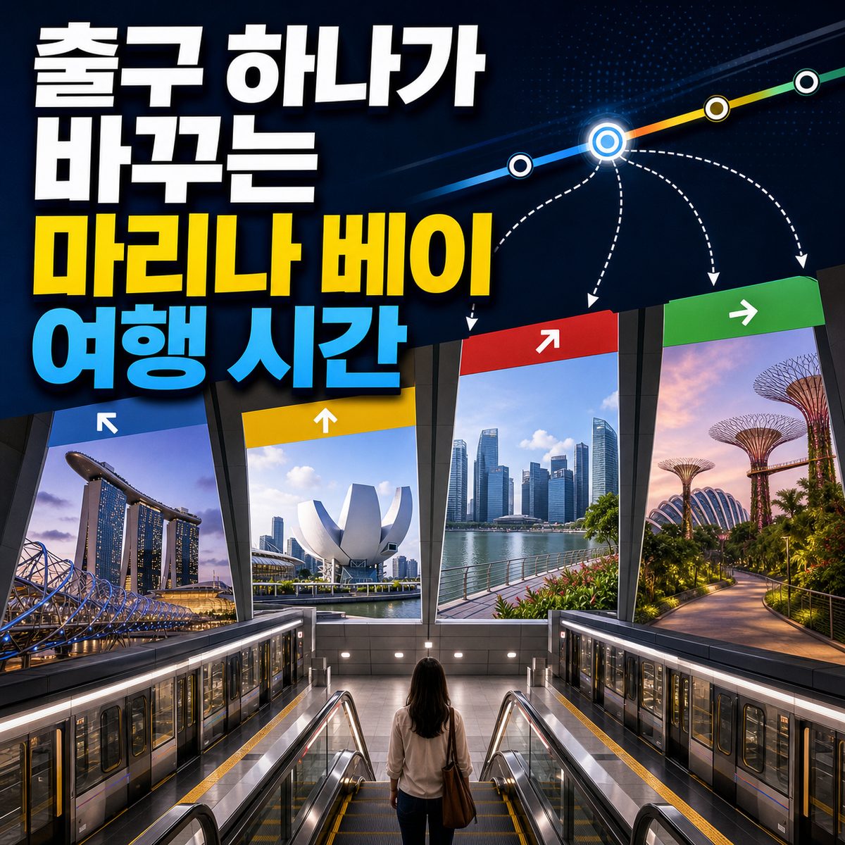 마리나 베이에서 출구 하나가 여행 시간을 바꾼다