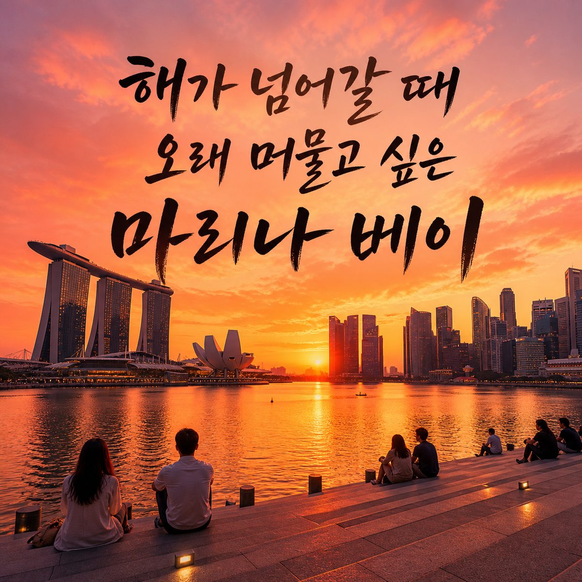 해가 넘어갈 때 가장 오래 머물고 싶은 마리나 베이