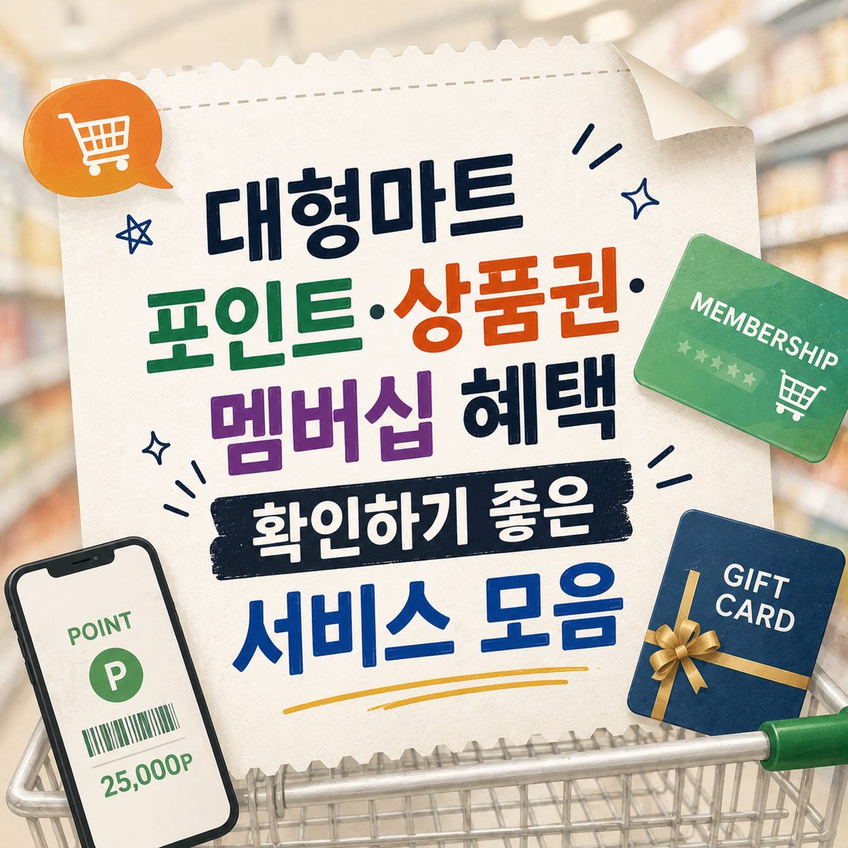 大型スーパーのポイント・商品券・メンバーシップ特典を確認するのにおすすめのサービス集