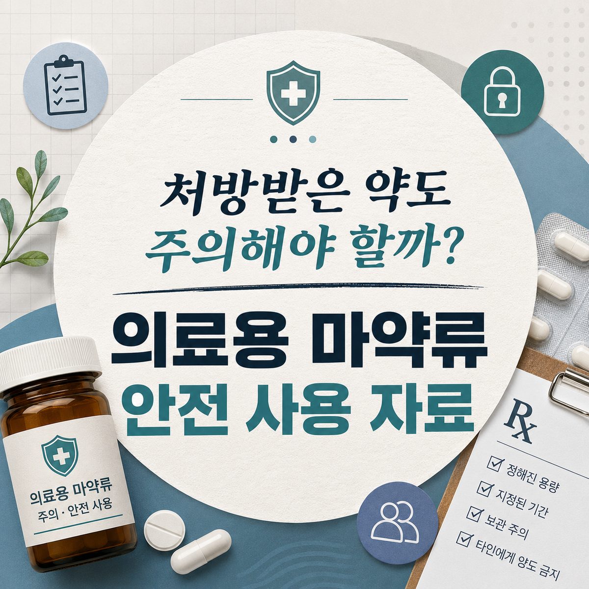 처방받은 약도 주의해야 할까? 의료용 마약류 안전 사용 자료