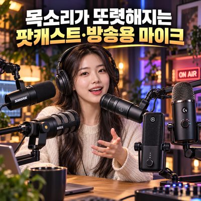 목소리가 또렷해지는 팟캐스트·방송용 마이크