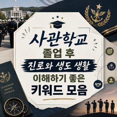 사관학교 졸업 후 진로와 생도 생활 이해하기 좋은 키워드 모음