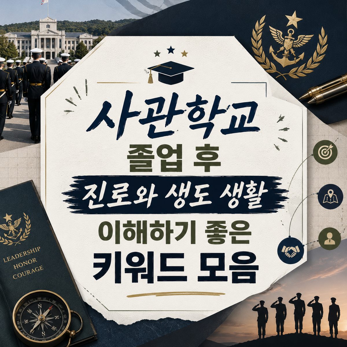 사관학교 졸업 후 진로와 생도 생활 이해하기 좋은 키워드 모음