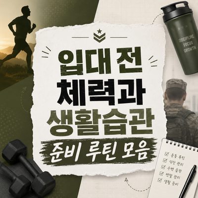 입대 전 체력과 생활습관 준비 루틴 모음