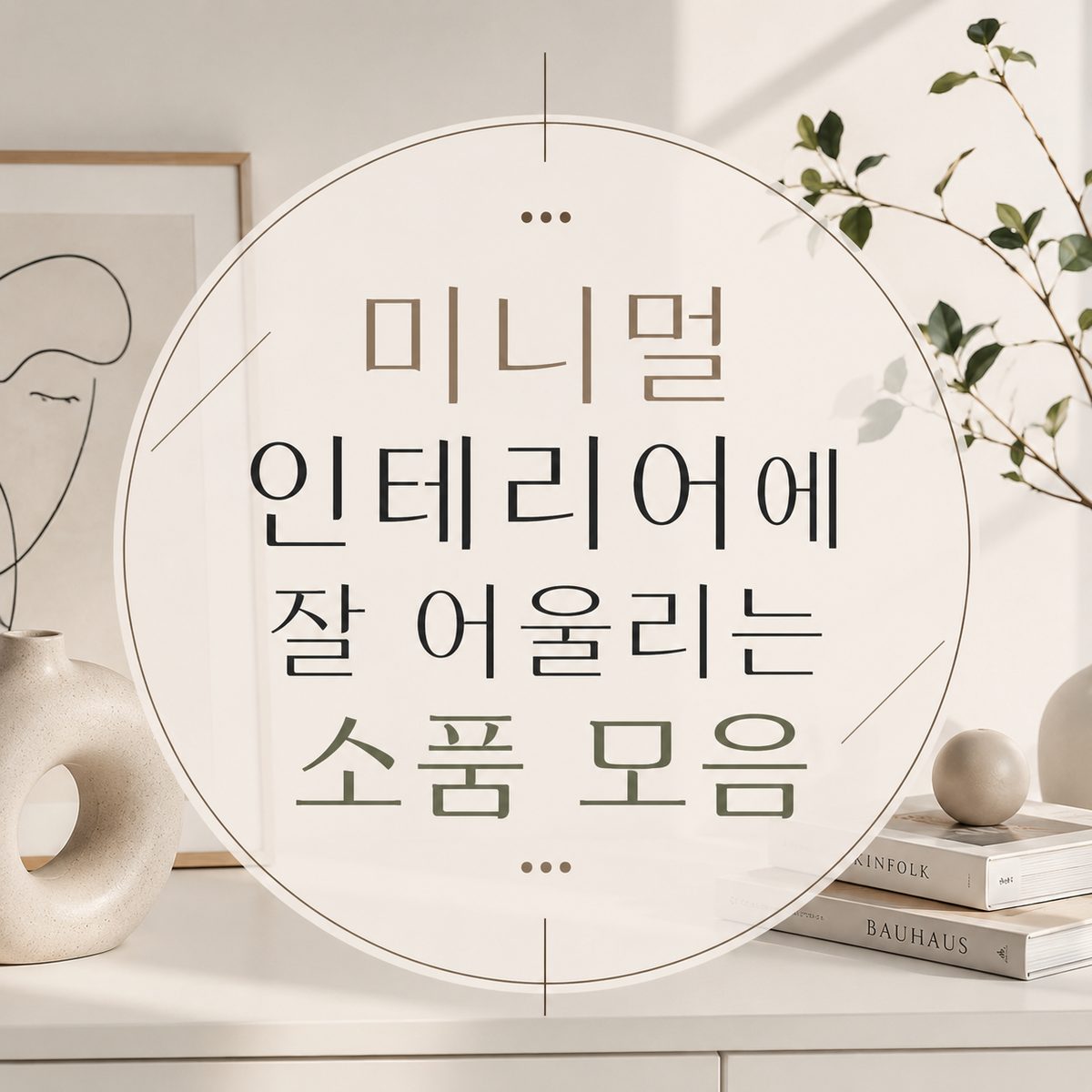 미니멀 인테리어에 잘 어울리는 소품 모음