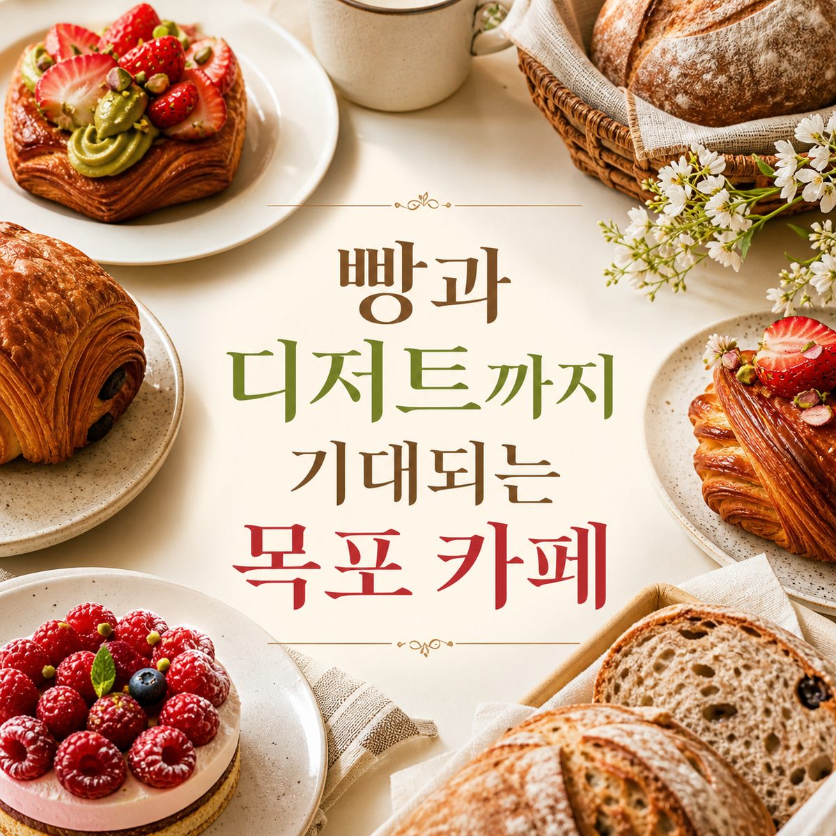 빵과 디저트까지 기대되는 목포 카페